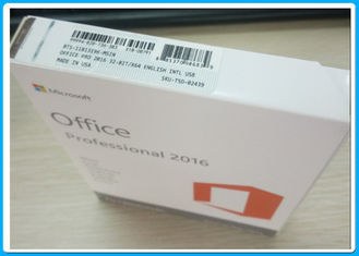Genuine Key Microsoft Office 2016 Professional Software Retailbox Dengan kantor USB 2016 Rumah dan bisnis