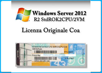 Microsoft Windows Server standar 2012 R2 x 64-bit OEM 2 CPU 2 VM / 5 CALS sever2012 datacenter