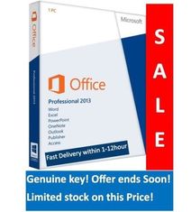 Microsoft Office 2013 Professional Software Pro ditambah ritel pack + standar Genuine License