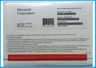 Asli Sealed Microsoft Windows 10 Pro Software 64 Bit DVD dengan lisensi OEM