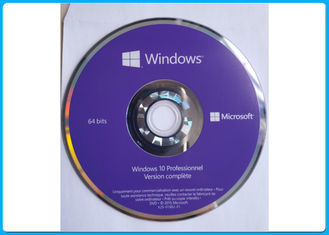 Geniune Microsoft Windows 10 Pro Professional French 64 Bit DVD paket / Buatan Jerman asli kunci diaktifkan