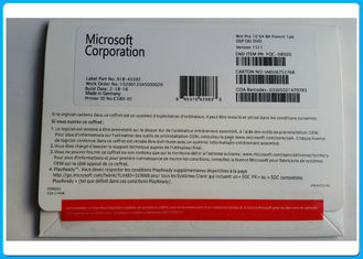 Geniune Microsoft Windows 10 Pro Professional French 64 Bit DVD paket / Buatan Jerman asli kunci diaktifkan
