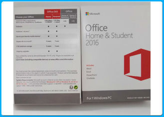 Microsoft Office 2016 Home and Student license Key Card / NO disc / DVD diaktifkan secara online