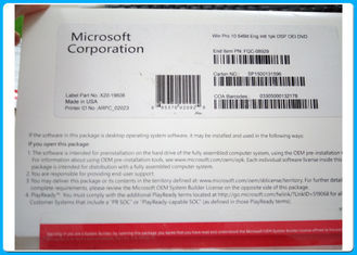 OEM GENUINE KEY DVD Microsoft Windows 10 Professional 64-Bit Full Version