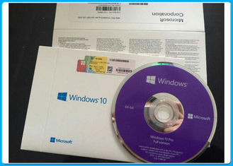 Windows 10 pro 32 Bit / 64 Bit Kode Kunci Produk Perangkat Lunak Microsoft Windows 10 Pro dengan label anti gores Silver