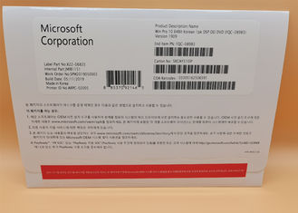 Versi Korea Perangkat Lunak Microsoft Windows 10 Pro 64 bit Paket OEM Lisensi asli
