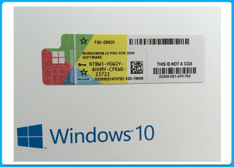 OEM Prancis Bahasa Microsoft Windows 10 Pro Software aktivasi online dengan COA stiker