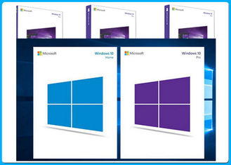 Kotak ritel Microsoft Windows 10 Pro Software 32 Bit X 64 Bit Dengan Genuine OEM Key