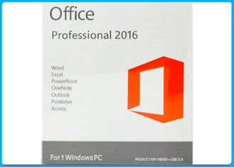 3.0 USB Microsoft Office Retail Box, Microsoft Office 2016 rumah Pro dan bisnis untuk MAC