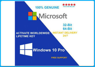 Microsoft Windows 10 Pro Software 64 bit DVD OEM License key OEM / Inggris / Perancis / korea / Spanyol aktivasi seumur hidup