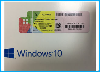 Microsoft Windows 10 Pro COA Lisensi Sticker OEM Key 100% Online Activated