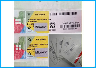 Label Microsoft COA Asli Windows 10 Professional Oem COA Sticker 100% aktivasi