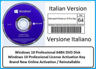 Multi bahasa Microsoft Windows 10 Pro Software OEM COA License Sticker