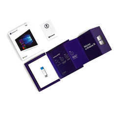 32GB 1GHz Windows 10 Professional Retail Box Coa Key Menangkan 10 Kotak Ritel
