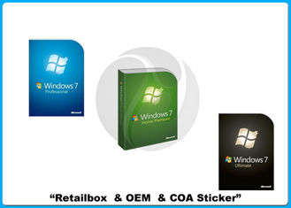 windows asli 7 Professional jendela 32bit x 64 bit Retailbox 7 software dengan COA sticker